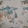 Óvodai takaró párnával - Világtérkép