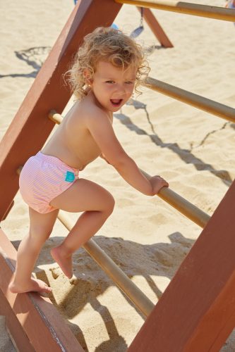 Charlie Banana - Zsebes mosható pelenka - Pencil Stripe Pink