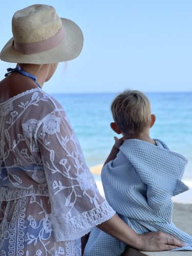 Kapucnis Törölköző Poncsó - Menta