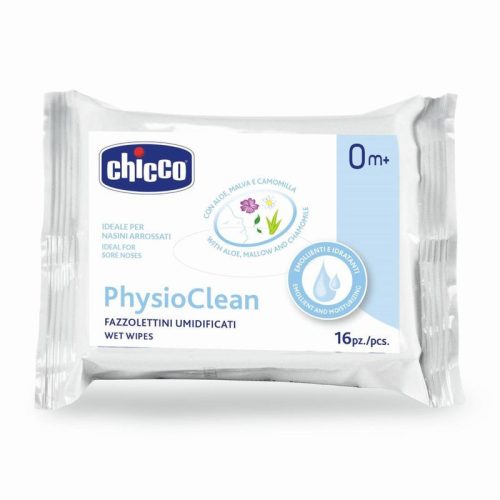 PhysioClean orrtörlő kendők 16 db orrtisztító - Chicco