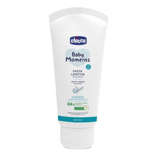 Popsikrém 100 ml - illatmentes, 15% cinkoxid Baby Moments panthenol, olíva olaj, Shea-vaj - Chicco