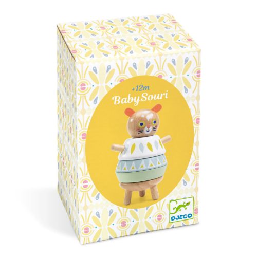 Toronyépítő fajáték - Egérke - BabySouri