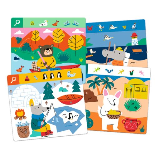 Fejlesztő játék, megfigyelés - Keress és pörgess, Kaland - Eduludo Obs Explore