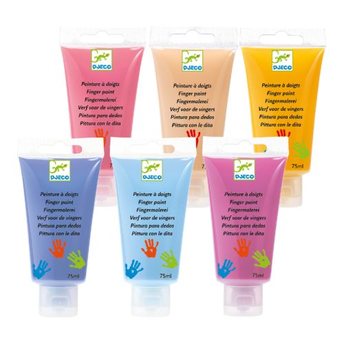 Ujjfesték készlet - 6 szín tubusban - 6 finger paint's tubes - Sweet