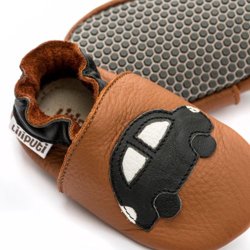 Liliputi puhatalpú cipő - Black car - Tappancsos