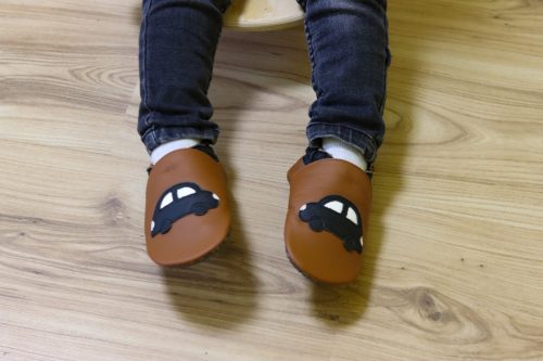 Liliputi puhatalpú cipő - Black car - Tappancsos