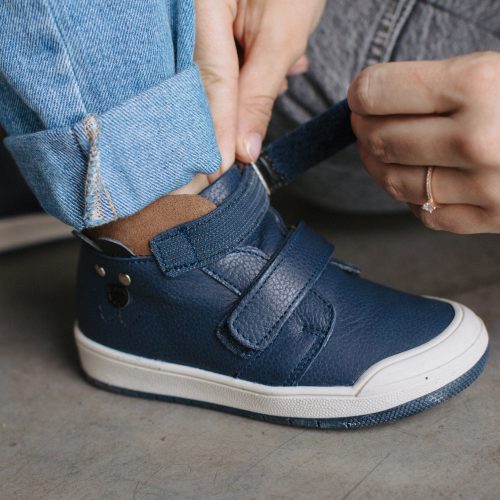 TD Shoes Fiú Vízálló Cipő - Orrvédős Kék Macis